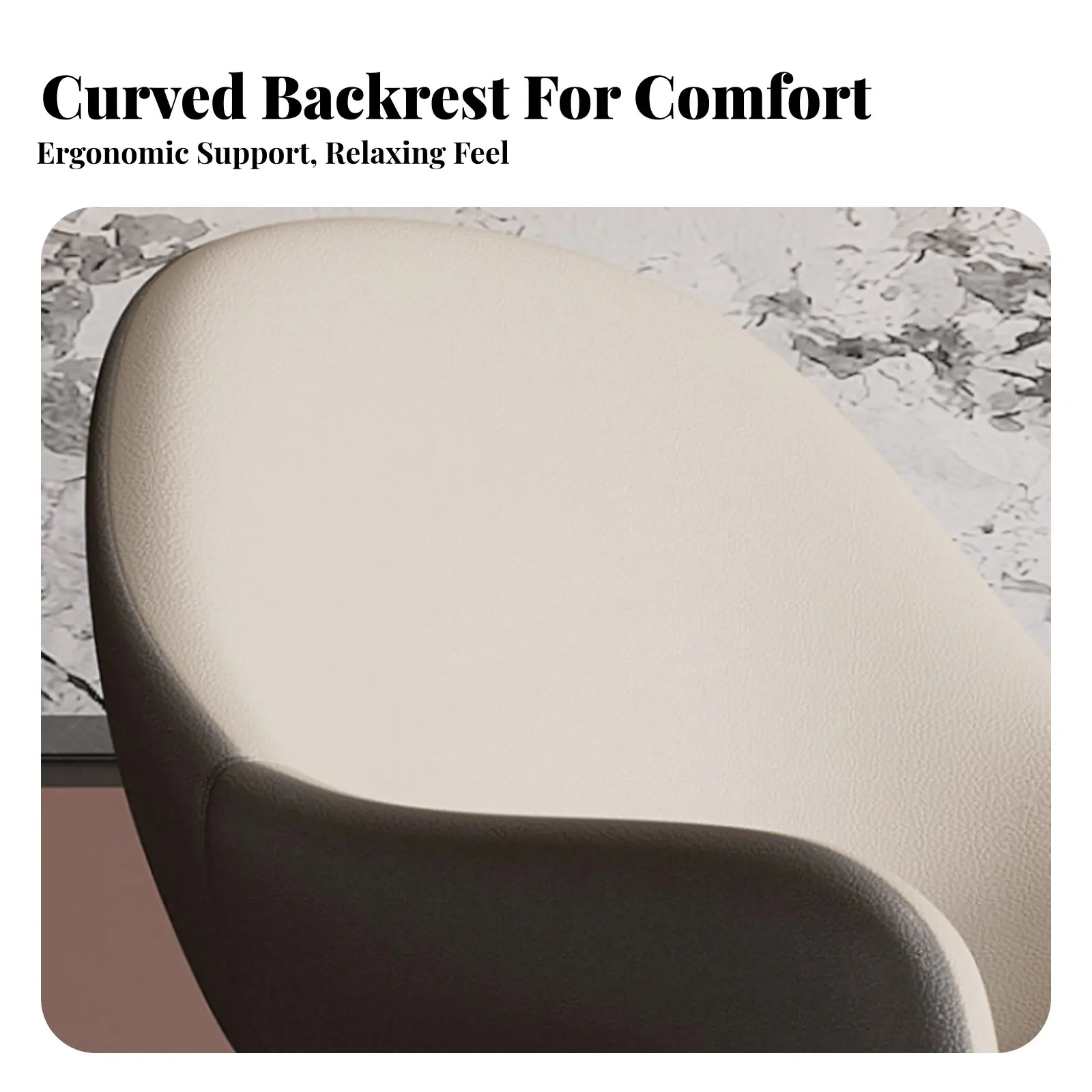 Rotating Upholstered Seat Versatile Upholstered Revolving Armchair Padded Pad Sturdy Construction for Adults, Cafe, Kitchen