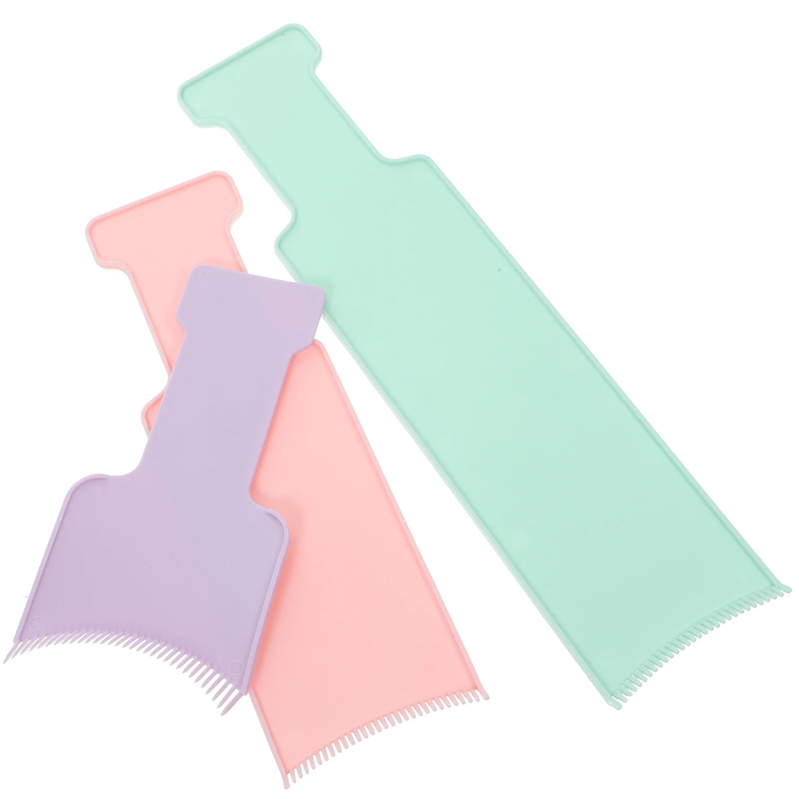 

3Pcs Hair Highlighting Paddle Board Dyeing Brush Kit Professional Salon DIY Accessory Safe Durable Coloring Tools