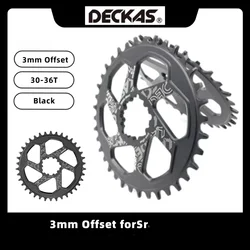 DECKAS For SR Bike Chainring 3mm Offset MTB Mountain Cycling 30-38T Narrow Wide Chainwheel For SR XX1 XO1 X1 ForGX XO X9