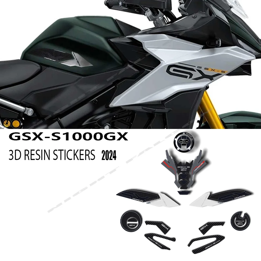 Motorcycle Accessories 3D Epoxy Resin Sticker Protection Complete Kit for GSX-S 1000 GX GSX S1000GX 2024-