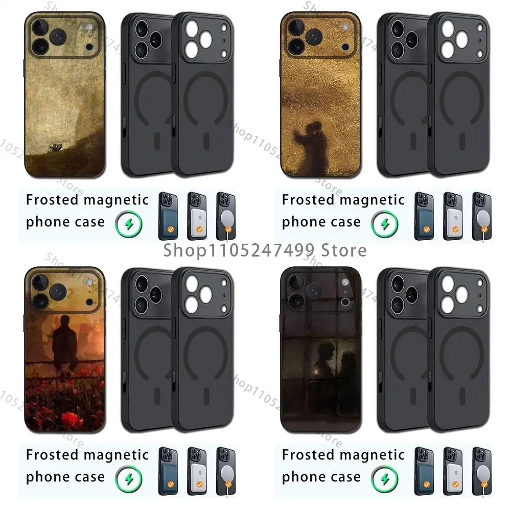 

Испания Francisco Goya Art для iPhone 17,16,15,14,13,12,11, Plus, Pro, Max Mini, чехол для телефона с магнитной беспроводной зарядкой Magsafe