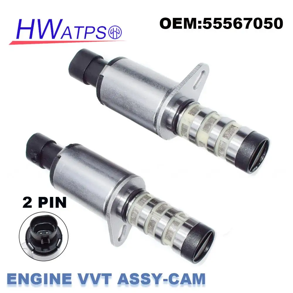 1/2Pcs 55567050 Fit Chevrolet Aveo Cruze Sonic Trax G3 Wave Astra 1.6L 1.8L Engine Variable Valve Timing VVT Solenoid 967488028