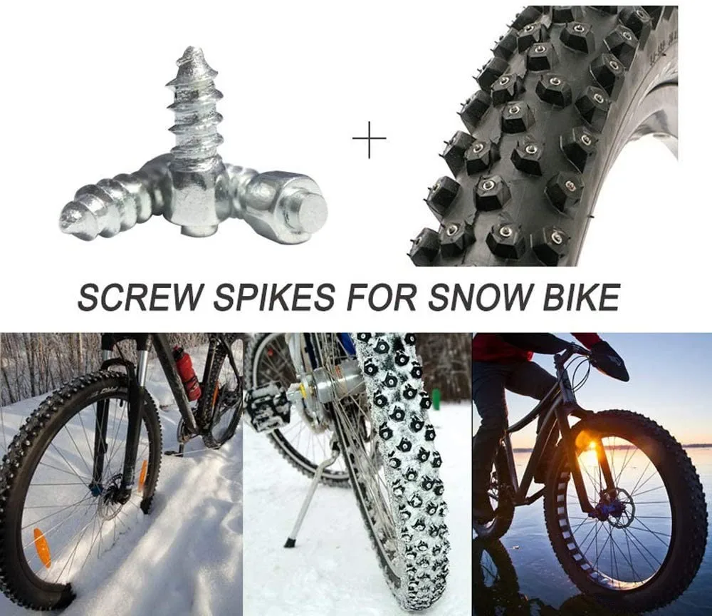 100Pcs Car Tire Studs Anti-Slip Screws Nails Auto Motorcycle Bike Truck Off-road Tyre Anti-ice Spikes Snow Shoes Sole Cleats