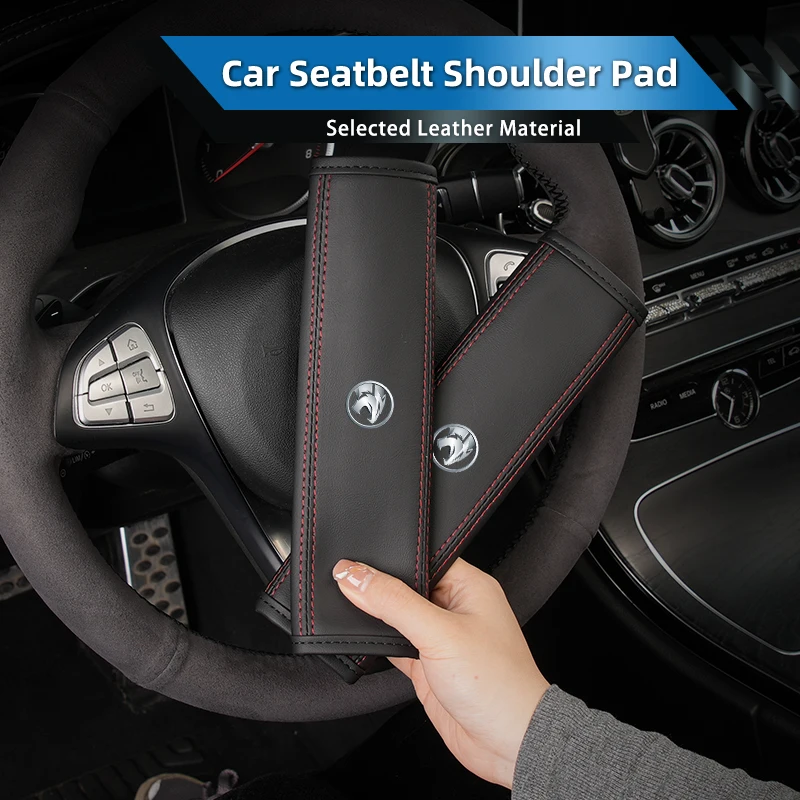 الجلود مقعد السيارة حزام غطاء وسادة حزام الأمان منصات حماية الكتف اكسسوارات السيارات ل Proton Exora Iriz R3 Wira Saga Satri