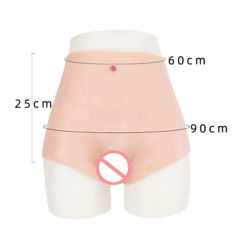 Silicone Realistic Vagina Panties Pussy Pants Artificial Sex Fake Underwear Enhancer Hip Transgender Shemale Crossdresser