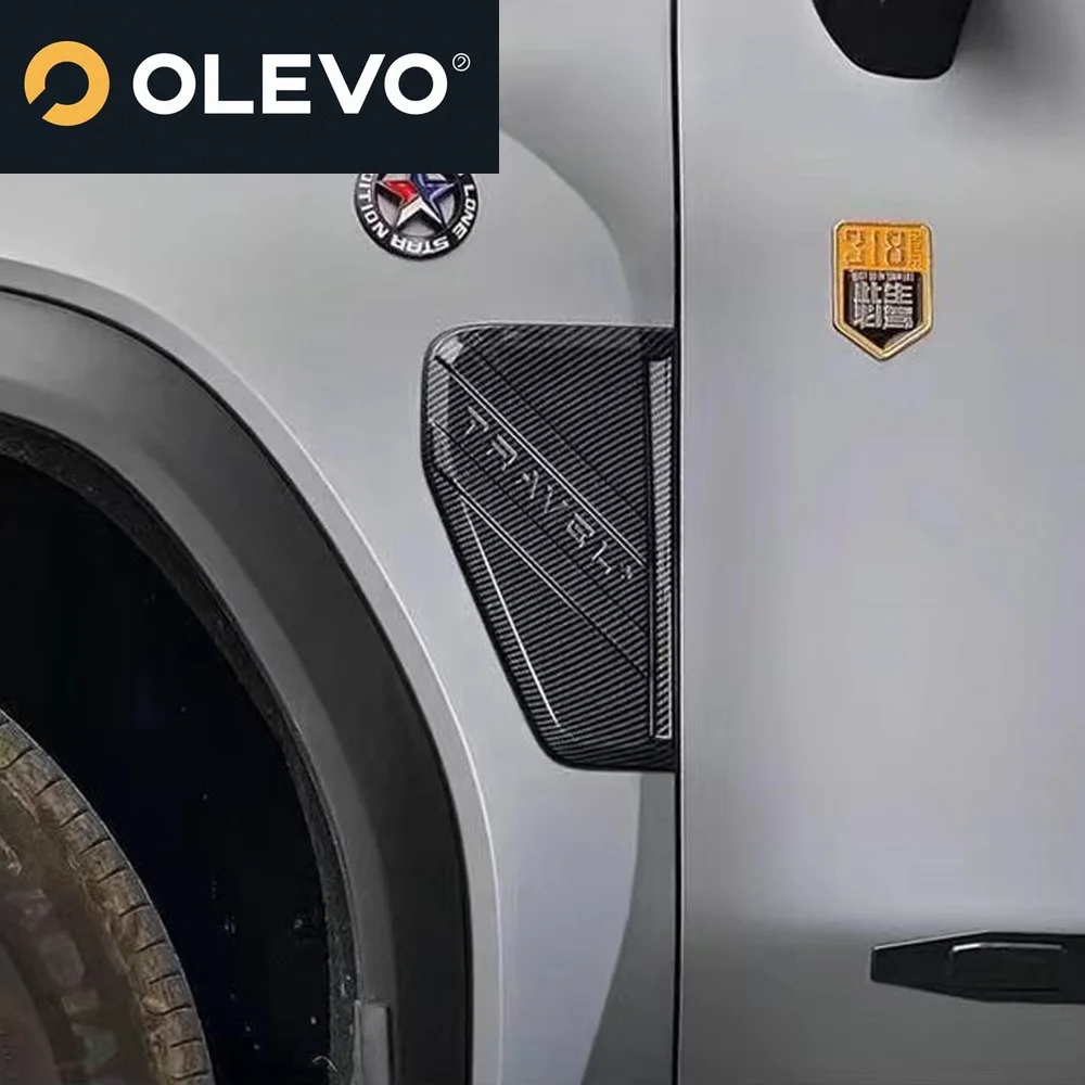 Couvercle décoratif de panneau de feuilles, pour Chery Jetour Traveler T2 2023 2024, marque latérale de carrosserie de voiture, accessoires extérieurs modifiés ﻿