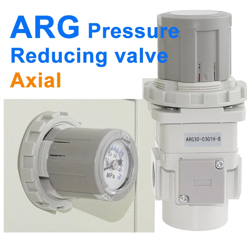 Pneumatic Pressure Reducing Valve ARG20-02G1H/30-03G1H-B Air Source Pressure Regulating Valve Air Pump Pressure Regulating Valve