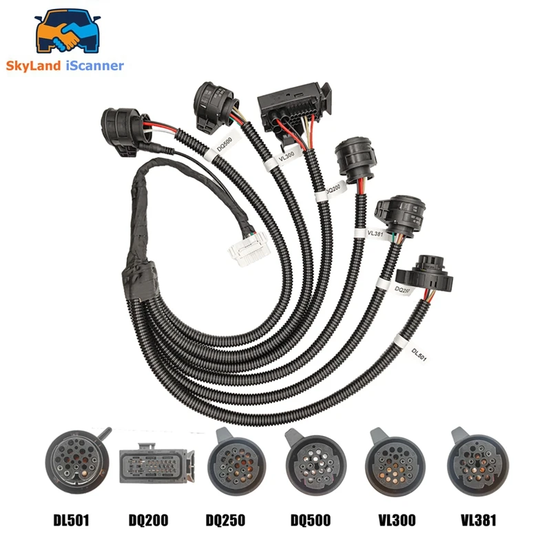 2024 New upgrade For VAG Gearbox Adapter cables Read and Write work with ECU FLASH for DQ250 DQ200 VL381 VL300 DQ500 DL501