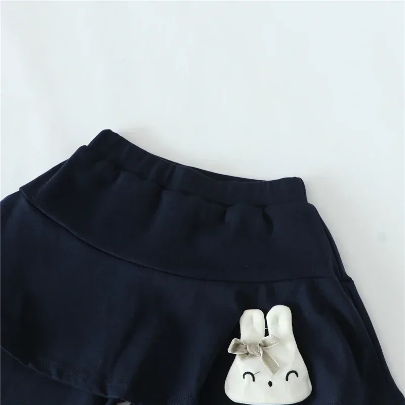 Kinderleggings für Babymädchen, Niedliche Spitzen-Prinzessinnen-Leggings mit Rock, Frühling Herbst Einfarbige Baumwoll-Kinderhosen – Detail 40
