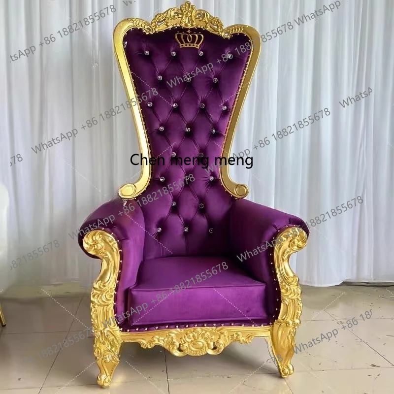 

Solid wood sofa chair, single leisure chair beauty salon high back sofa