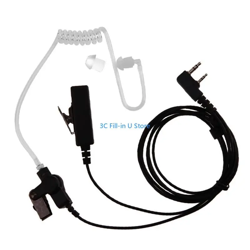 G8TA 2-Pin Covert Acoustic Tube Headset for Kenwood TYT UV-5R BF-888S CB Radio