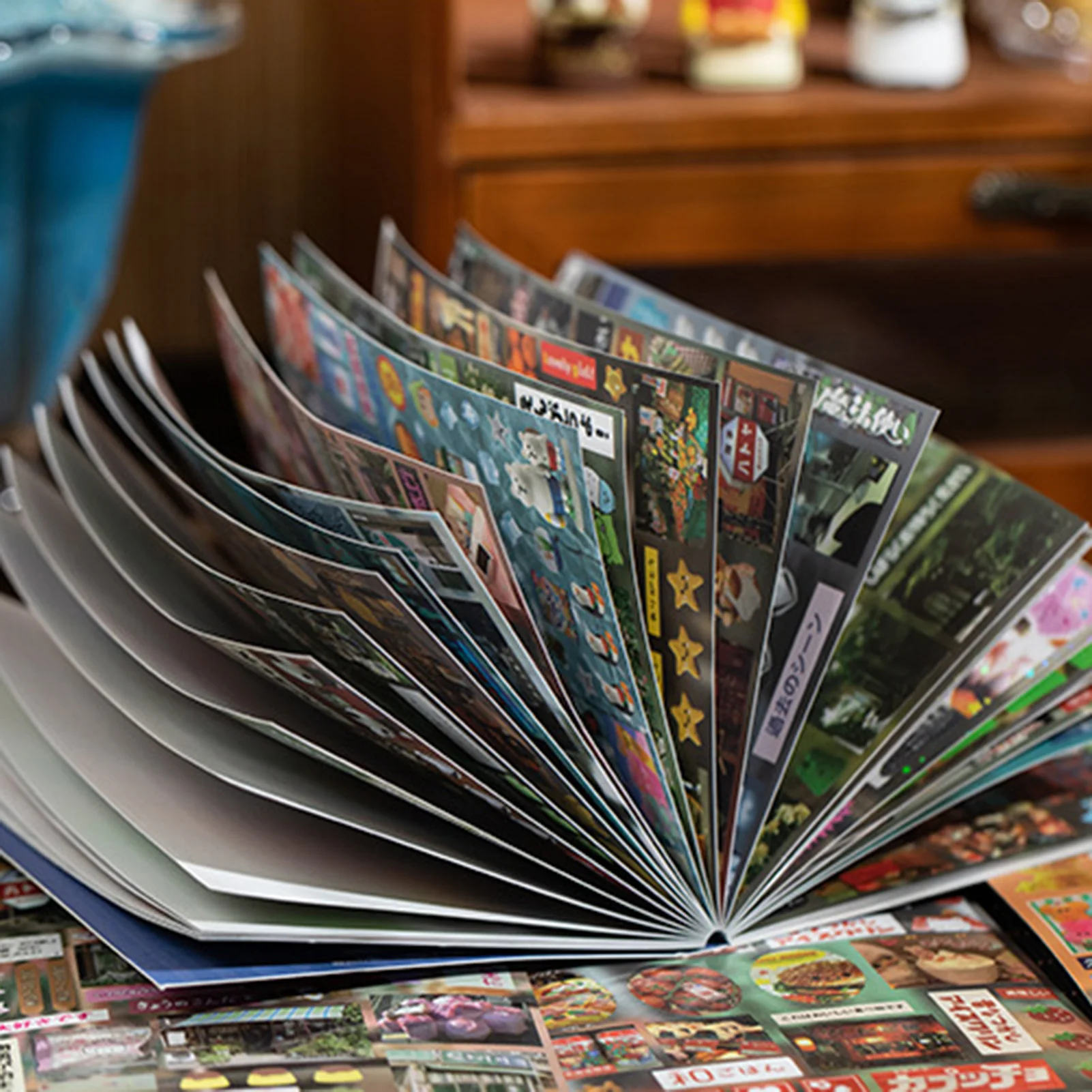 

30 Sheets Japanese Retro Stickers Japanese Style Fantasy Craft Decorative Sticker for Phone DIY Crafts Scrapbook Art Journal