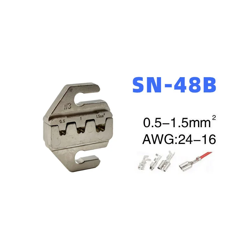 SN-Serie Ersatz-Crimpzangen-Set, 4mm Schlitzbacken, SN-58B/02C/2546B/2549/06/-6/06WF/03H Hochpräzision – Detail 3