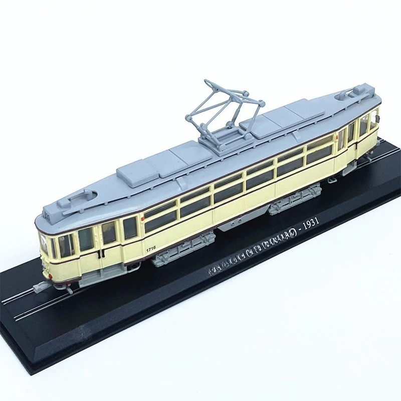 Modelo de Tranvía de Aleación a Escala 1:87, Simulación de 1957/1901/1931, Colección de Vehículos, Adorno, Regalo para Adultos