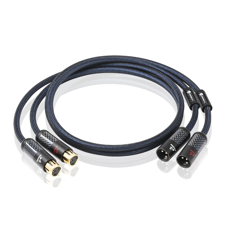 ATAUDIO Ein Paar High-End-XLR-Kabel aus Sterling silber von Stecker zu Buchse für Mikrofon-Ausgleichs kabel 3