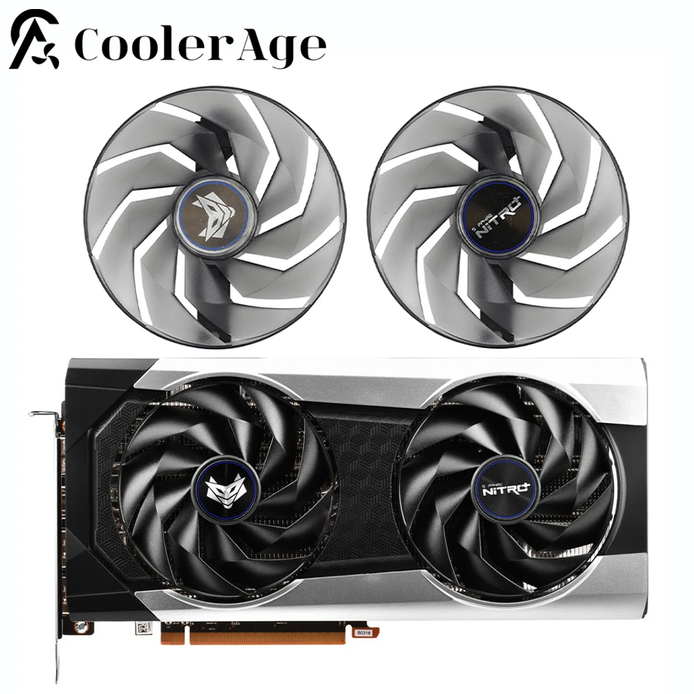 

For Sapphire PULSE AMD Radeon RX 6650 XT Tow Ball Bearing Video Card Fan with RGB 95MM FD10015M12D RX6650XT GPU Cooling Fan