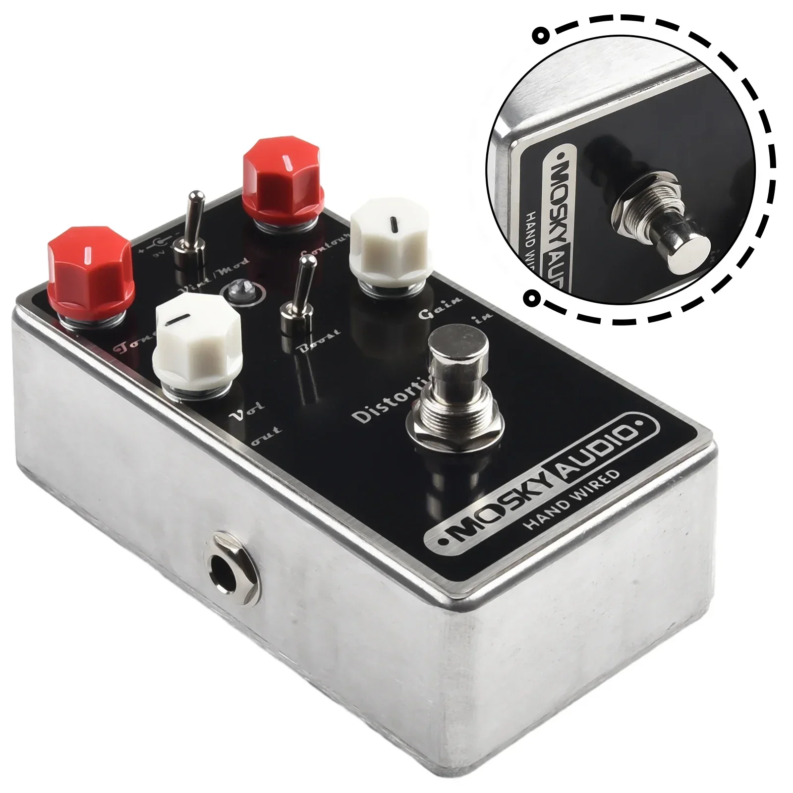 

Mosky Brown Distortion Guitar Effect Pedal Overdrive Buffer Delay Reverb Musical Instruments Accessories Mini Guitar Effect Peda