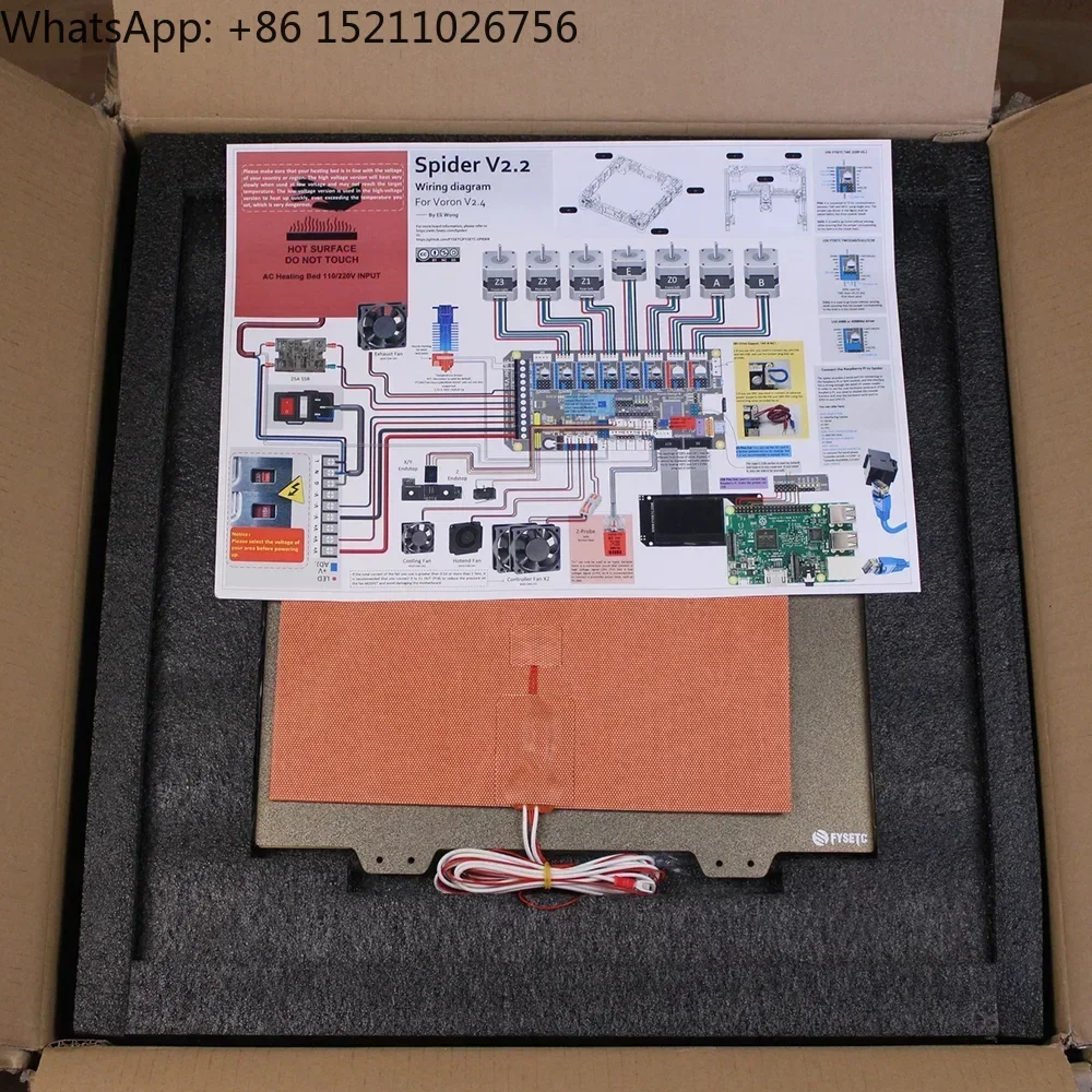

ONSUN FYSTEC Voron 2.4 R2 Core XY Комплект 3D-принтера для 3D-печати Hobby Maker 350*350*350 мм в наличии DIY OEM-сервис