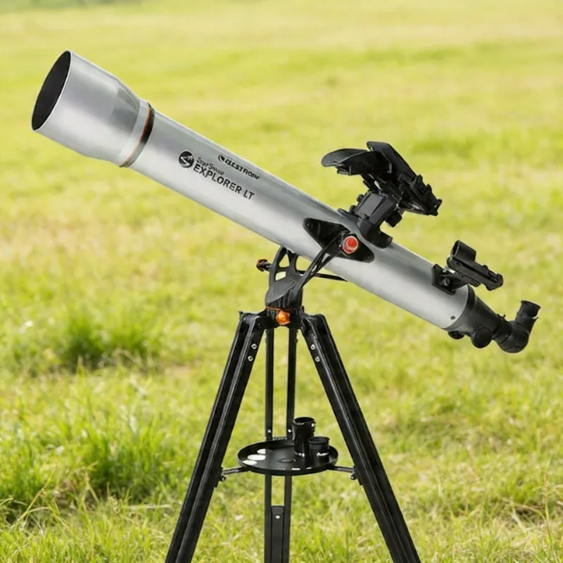 

Астрономический телескоп Celestron SSE LT80AZ 80/900 с алюминиевым штативом и поддержкой приложения StarSense Explorer для смартфонов, для наблюдения за звездами