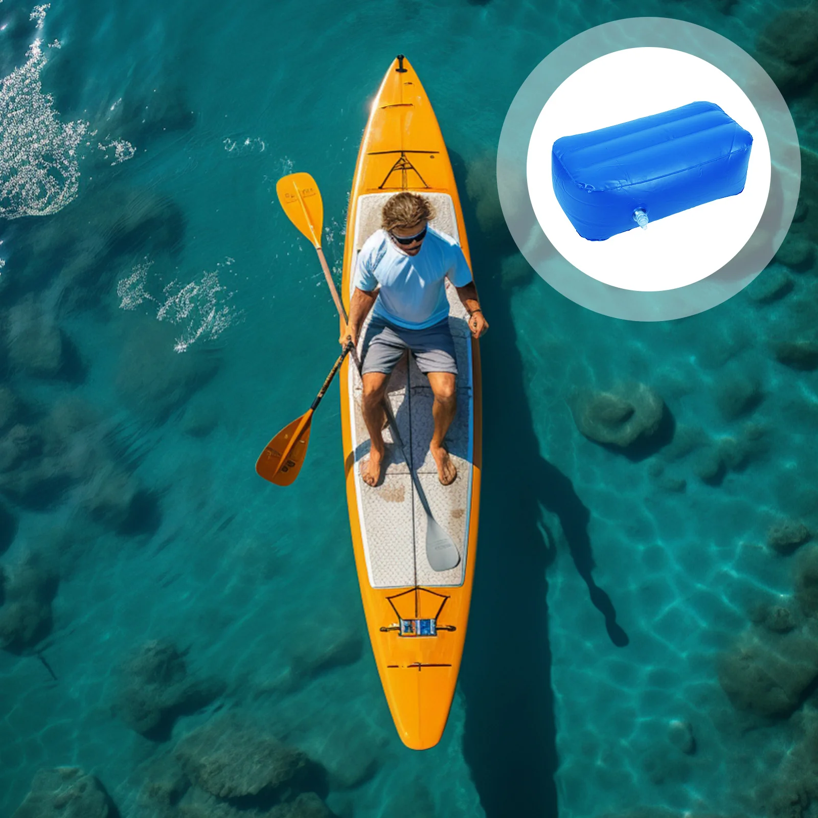 

Inflatable Seat Cushion for Boat Kayak Rafting High Resilience PVC Breathable Outdoor Water Sports Portable Comfortable