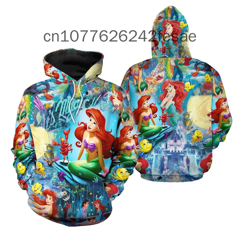 The Little Mermaid Ariel Princess And Her Prince Disney Hoodie