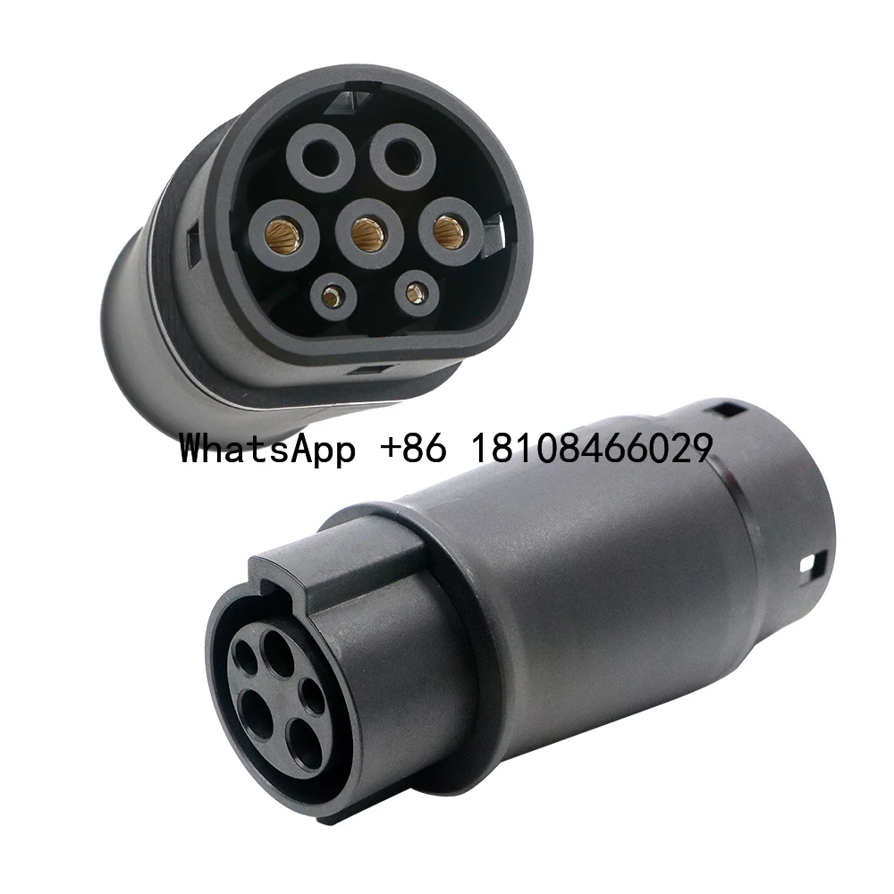 

ISIGMA EVSE Adaptor 16A 32A Electric Vehicle Car EV Charger Connector SAE J1772 Socket Type 1 To Type 2 EV Adapter Socket