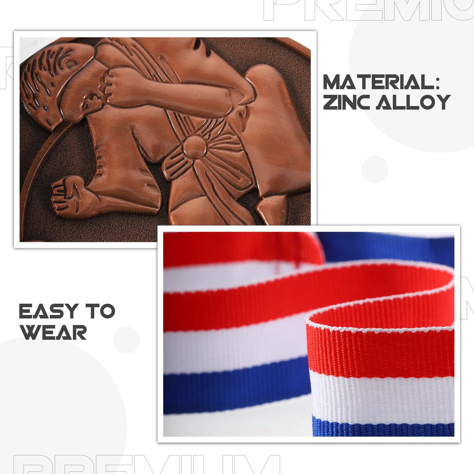 

Martial Competition Medal Zinc Alloy Portable Hanging Plate Durable Metal Medal for Training Awards Medals Medals for Awards