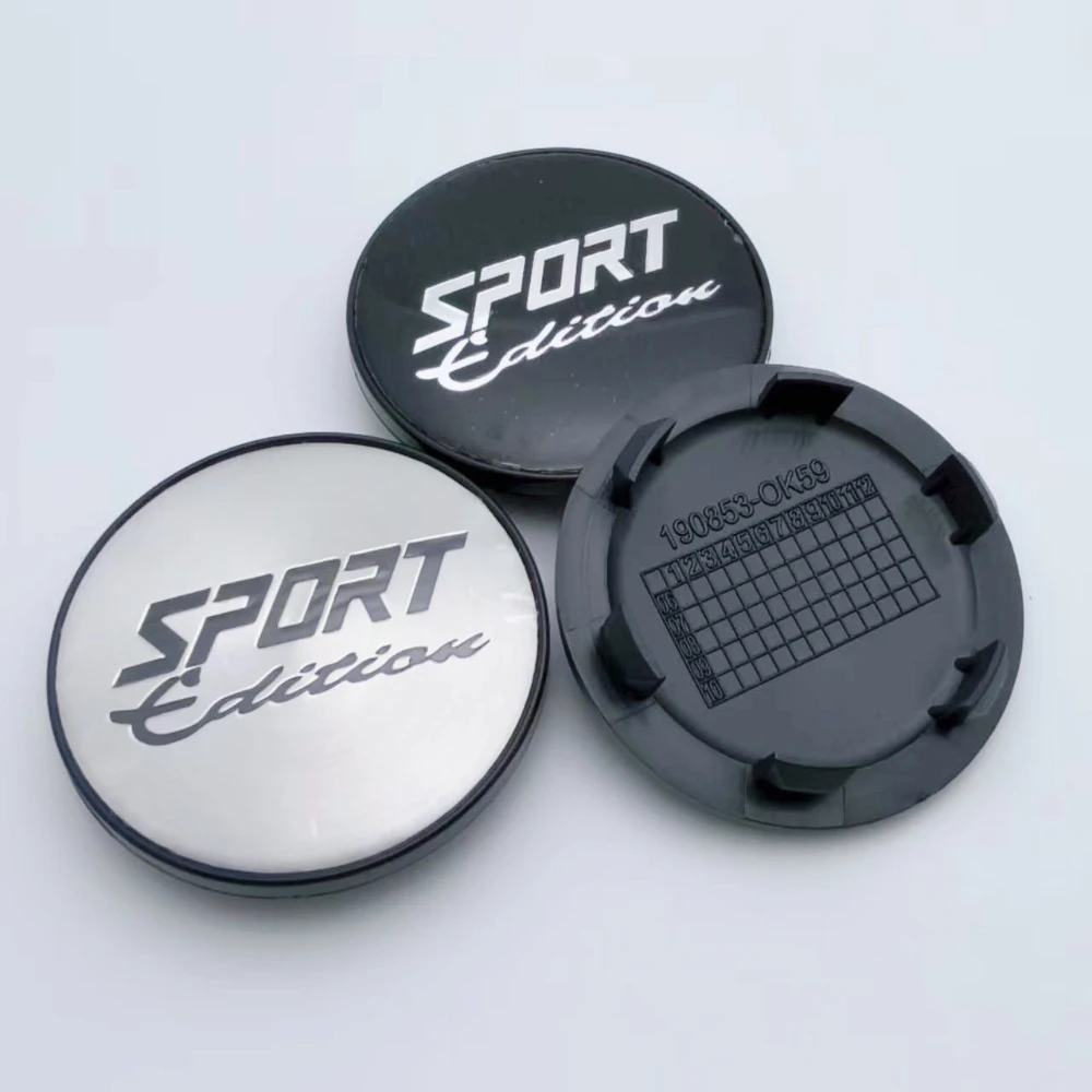 

4pcs 59mm (51mm I.D) Sport Edition Logo Emblem Car Wheel Center Caps Wheel Hubcaps Rim Center Dust Cover Replace Car Accessories