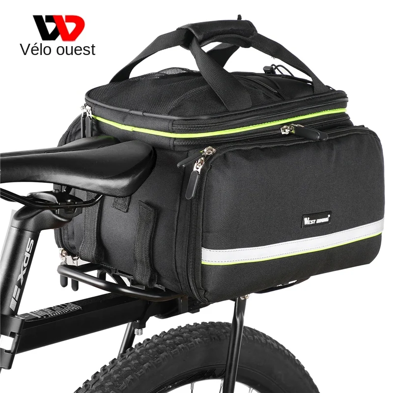 WEST BIKING – sac de coffre de vélo étanche 3 en 1, sac de vélo de route vtt, porte-bagages de voyage de grande capacité, sacoches de siège de selle