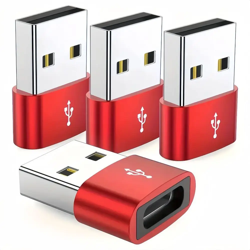 5 قطعة سبائك الألومنيوم USB نوع C محول محمول صغير OTG محول البيانات العالمي متعدد الوظائف USB استقبال محول
