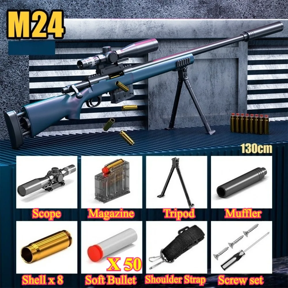 Awm Manual Launchable Safety Shell-Throwing Soft Bullet Toy Gun