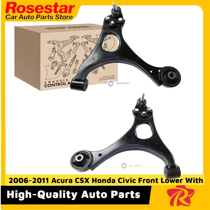 

2PCS Control Arm Set For 2006-2011 Acura CSX Honda Civic Front Lower With Ball Joint 51350SNA903, 51360SNA903