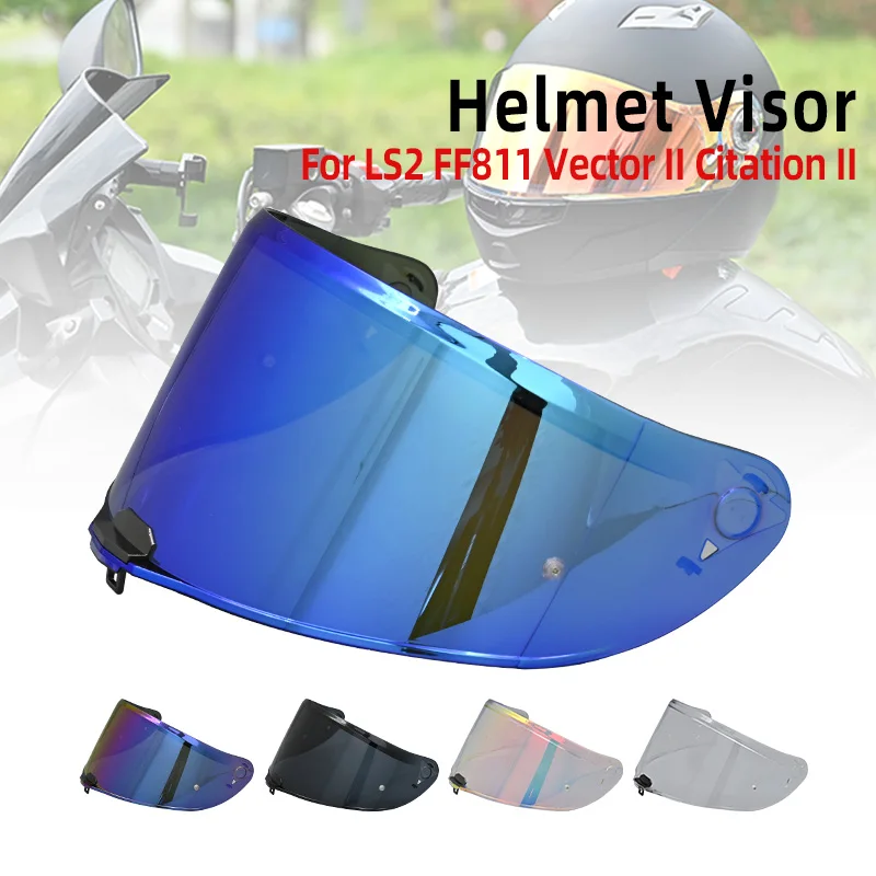 Visière de protection faciale de casque de remplacement pour LS2 FF811 Vector II Citation II, lunettes de protection de pare-brise, accessoires de moto Casco