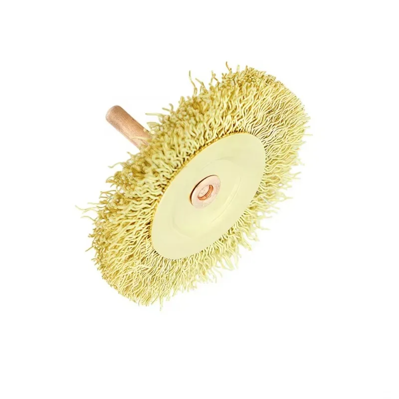 Hochwertige, korrosionsbeständige und funkenfreie Messing-Radbürste 75 x 10 mm mit starker Reinigungsleistung