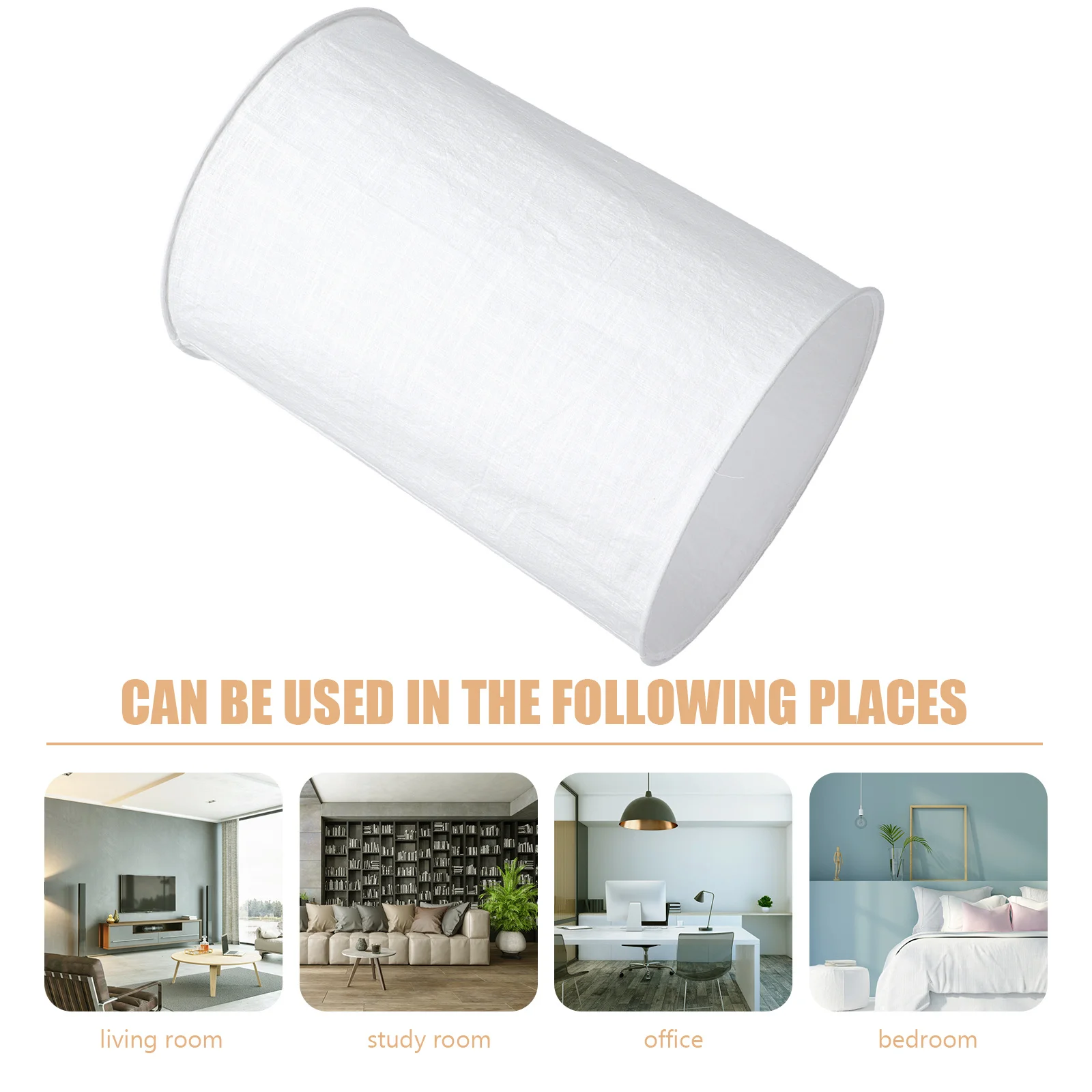 القماش ضوء الظل قلادة بسيطة غطاء مصباح غطاء المصباح المعلق الإضاءة الناعمة ديكور المنزل كليب على ظلال السقف #5