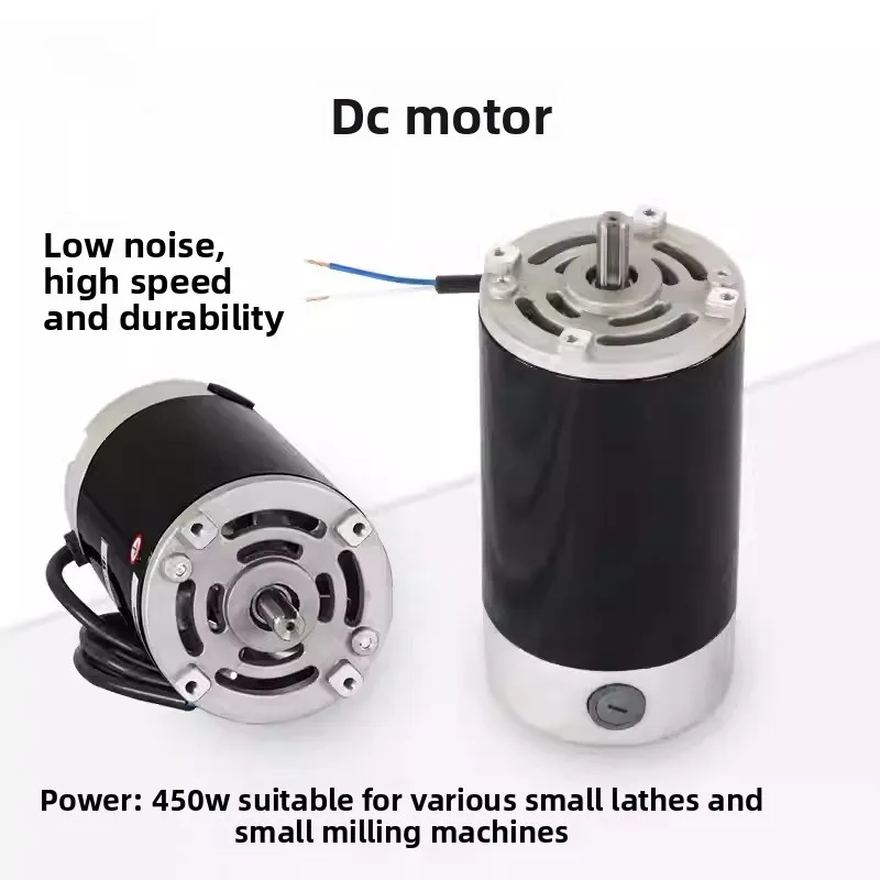 High Speed 220V DC Brush Motor 600W/1.1KW for Lathe Drilling Milling Machine Accessories Heavy Duty Industrial