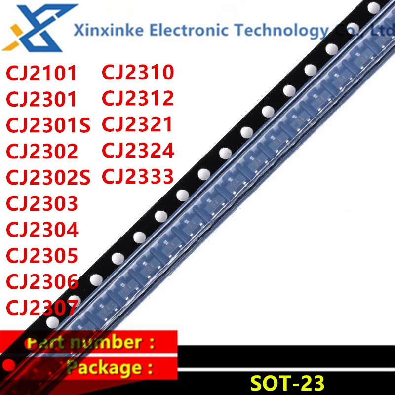 

50PCS CJ2101 CJ 2301 2302 2303 2304 2305 2306 2307 2310 2321 CJ2324 CJ2333 SOT323 SOT-23 TS1 S2 S2U S3 S4 S5 S6 S7 S10 S12 S21