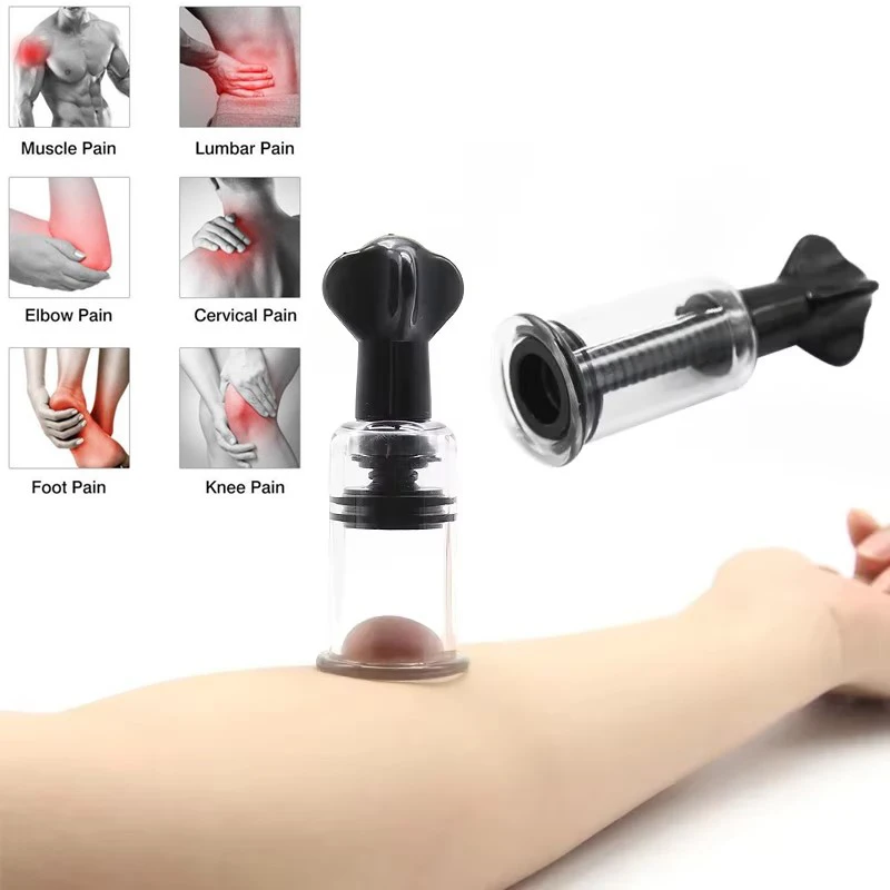 1Pc Cupping Device Vacuum Cupping Suction Cups Massage Physiotherapy Jars Manual Rotating Cupping Anti Cellulite Massager