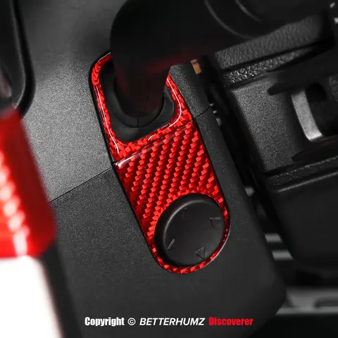 Real Carbon Fiber For Ford F-150 SVT Raptor 2015-2025 Auto Turn Signal Switch Trim Sticker Tuning Decor Car Interior Accessories