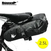 Rhinowalk-Bolsa para SILLÍN de bicicleta, 1,5 l, 2,5 l, totalmente impermeable, bolsa para asiento de ciclismo, herramientas de reparación de carretera de montaña, accesorios para paquete trasero de bicicleta