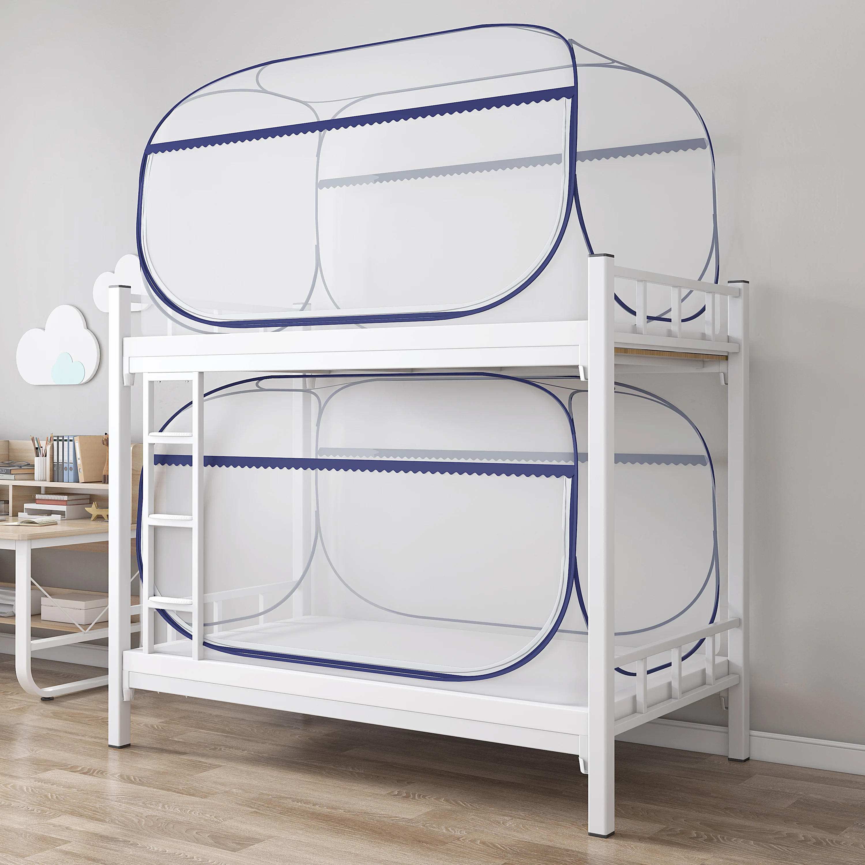 

Mongolian Tent Mosquito Net No Installation Required Single Person 09 Meter Dormi Bedding Dustproof Iron Frame Universal