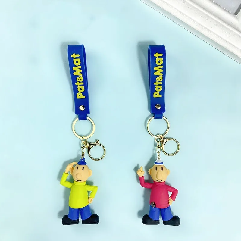 Creative Anime Nerd Brothers Keychain Cute Nerd Agua Keychain Men's and Women's Bags Hanging Car Accessories