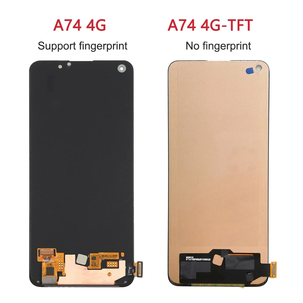 For OPPO A74 4G 6.43\'\'For A74 CHP2219 LCD Display Touch Screen Digitizer Assembly Replacement