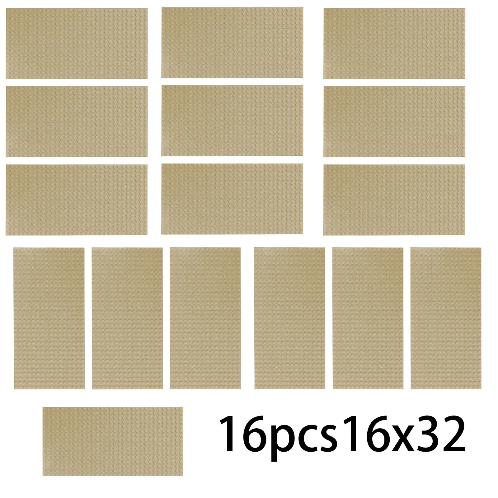 

16pcs 16x32 Dots Classic Base Plates MOC DlY Plastic Bricks Baseplates CityDimensions Building Blocks Figures Construction
