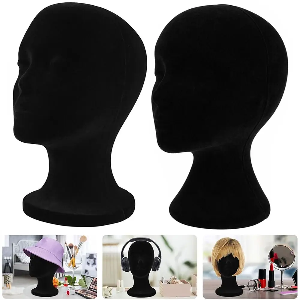 

Holder Black Mannequin Head Foam Stable Wig Holder Manikin Head Accessories Display