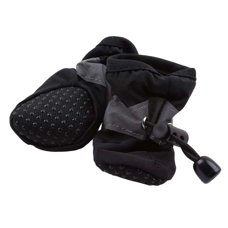 4Pcs Waterproof Pet Dog Shoes Soft Thick Breathable Dog Boots Anti Slip Shoes For Small Dogs Pets
