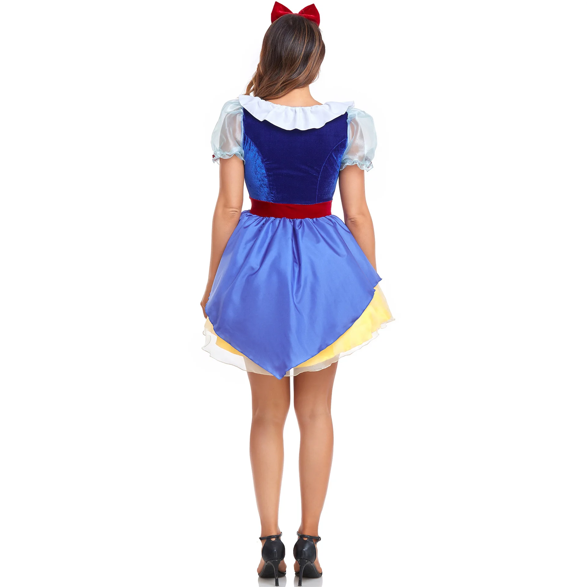 Adulto Branca de Neve Princ Dr Cosplay loween Traje Desempenho de Palco Beau E a Besta Vestido Tradicional Chinês Eth...