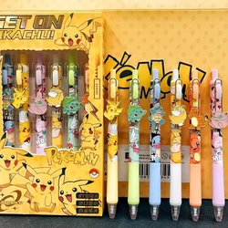 Pokemon Pikachu click pen high-looking cartoon creative patch bullet black quick-drying writing gel pen stationery wholesale