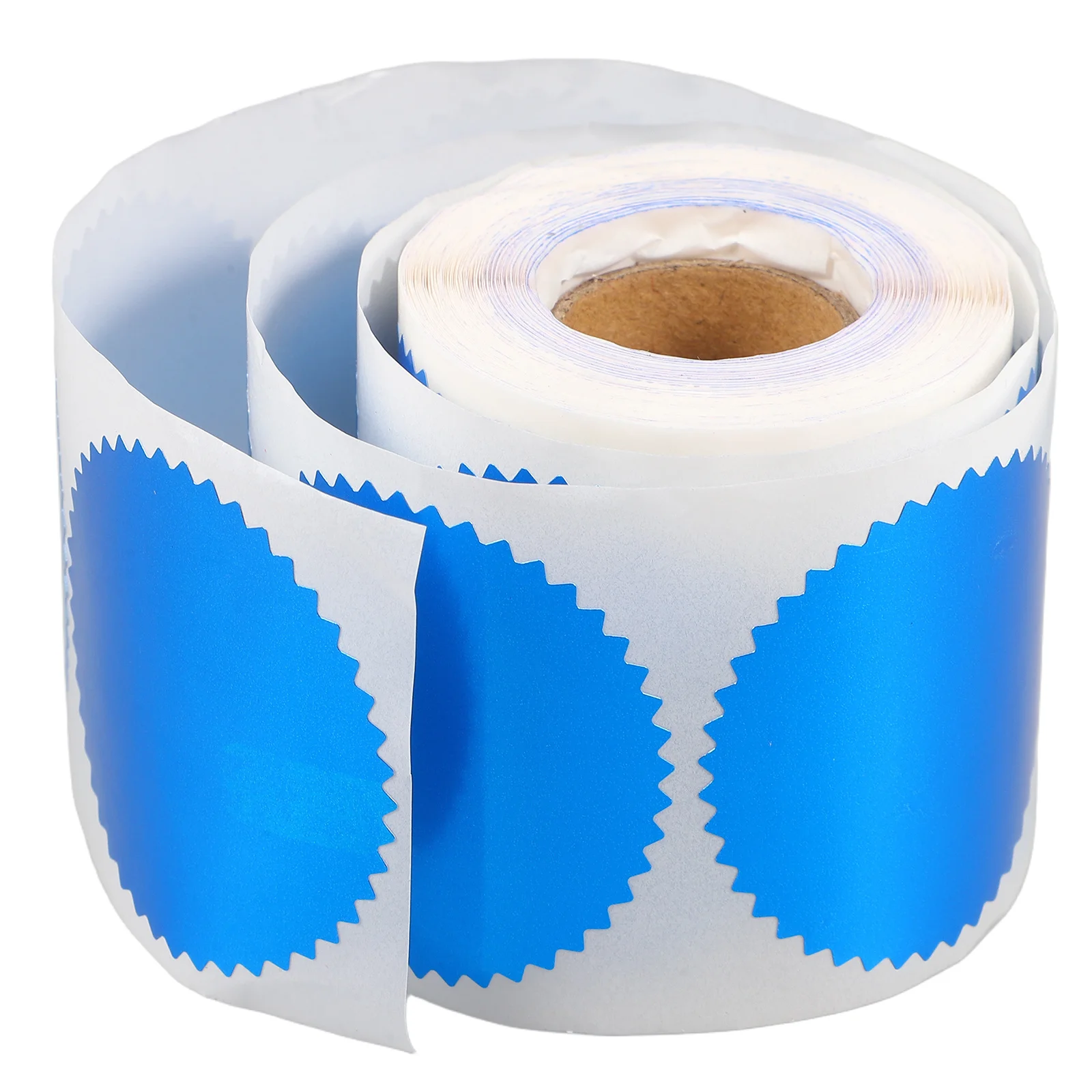 

250Pcs Steel Seal Stickers Blue Serrated Edge Embossed Labels for Certificate Awards Graduation Wedding Invitations Official