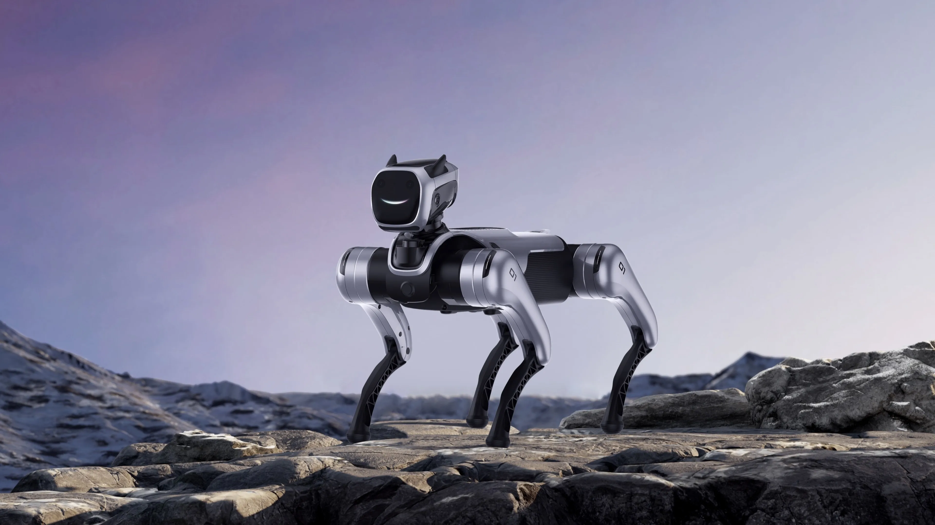 MagicDog Magic Atom Robot Commercial Interactive Companion with Voice Control LED Display & Gesture Recognition